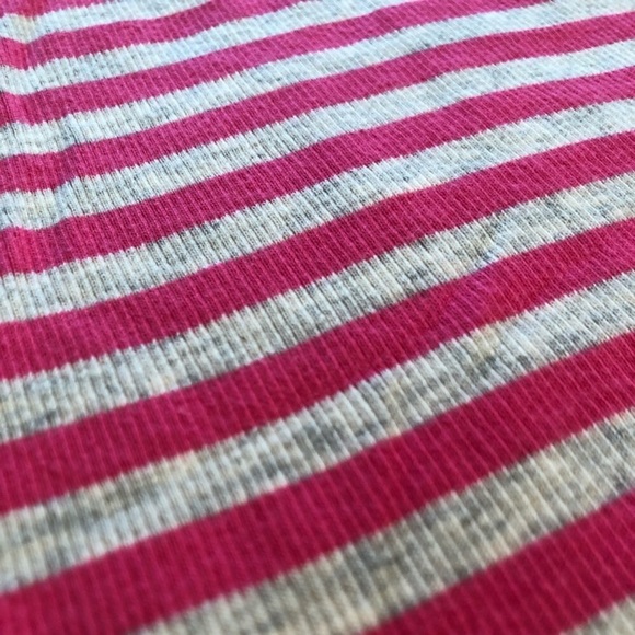 NWT UNWORN pink and grey stripe tank top - Picture 3 of 4